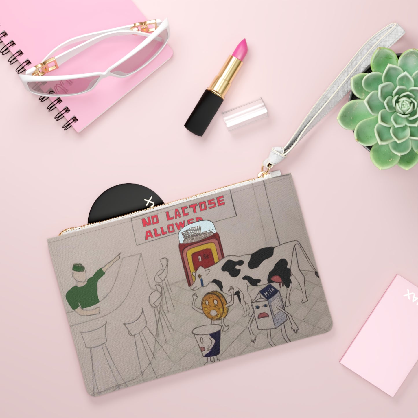 Lactose Intolerance Clutch Bag