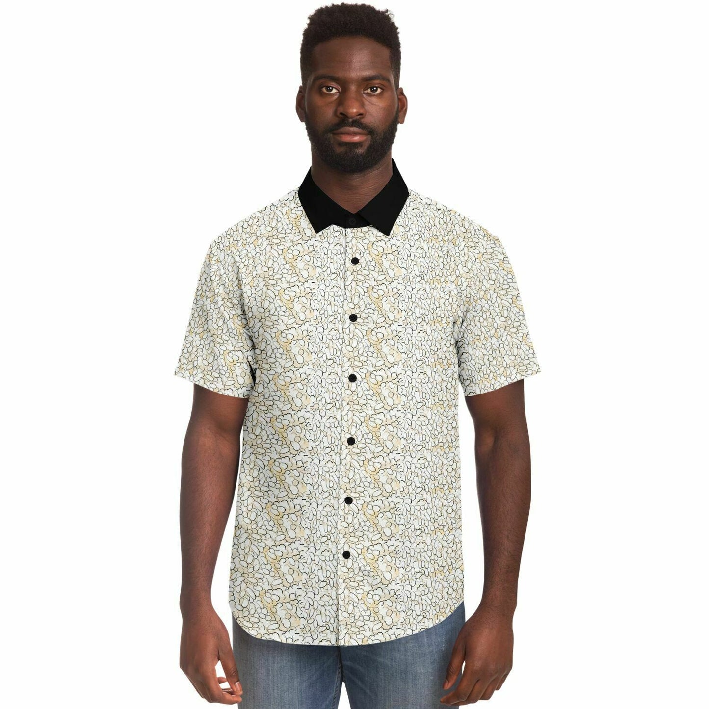 Furimon Rice - Short Sleeve Button Down Shirt