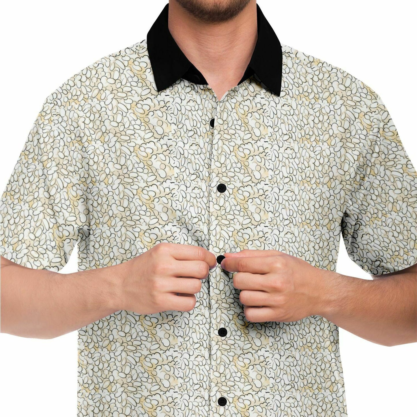 Furimon Rice - Short Sleeve Button Down Shirt