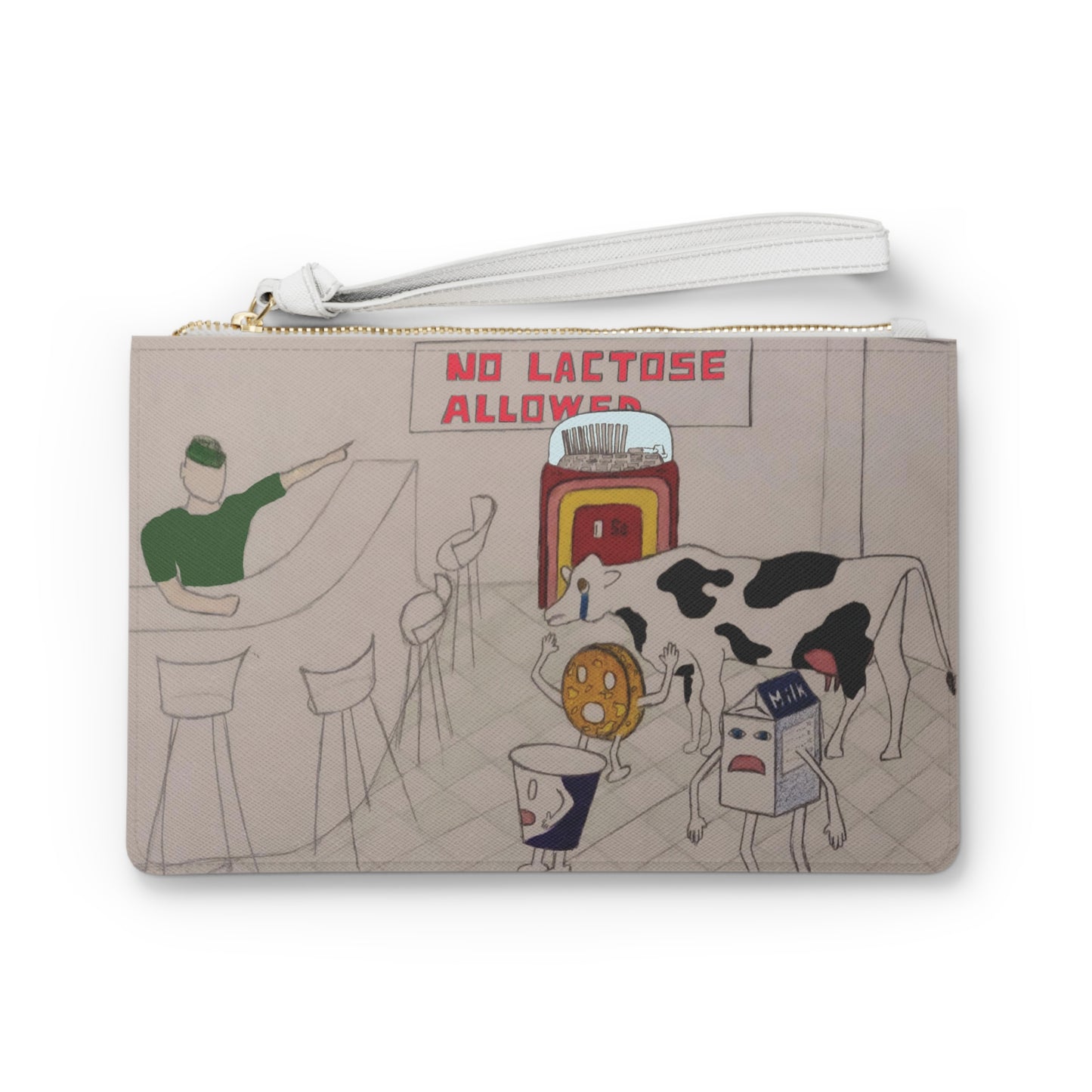 Lactose Intolerance Clutch Bag
