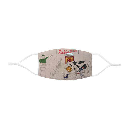 Lactose Intolerance Snug-Fit Fabric Face Mask